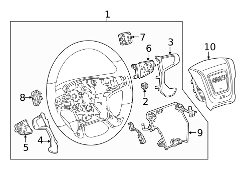 Steering Wheel & Trim for 2014 GMC Sierra 1500 #0