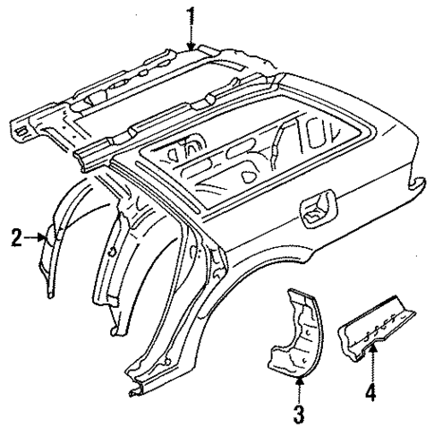 Inner Components for 1993 Mitsubishi Diamante #1
