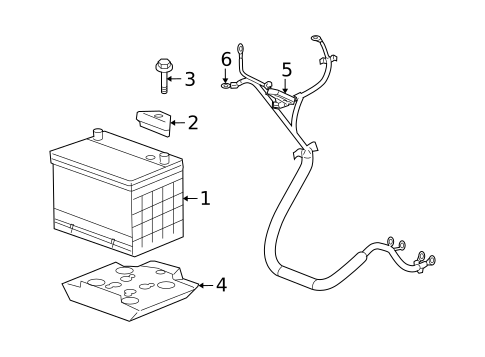 Battery for 2008 Chevrolet Uplander #0