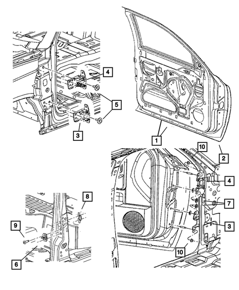 Front Door for 2008 Dodge Dakota #1