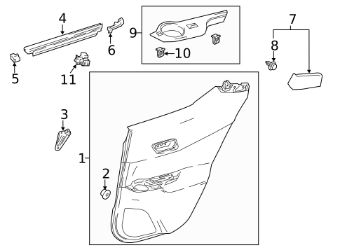 Rear Door for 2019 Toyota C-HR #6