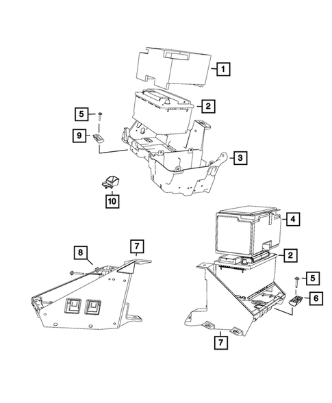 Battery, Battery Tray and Cables for 2015 Ram 3500 #1