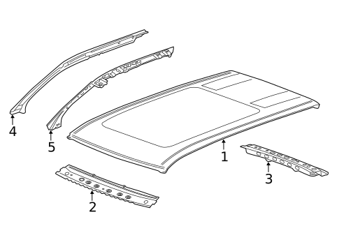 Roof & Components for 2022 Chevrolet Blazer #1
