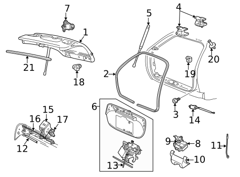 Liftgate for 2004 Mercury Sable #0