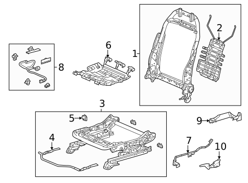 Air Bag Components for 2022 Honda Civic #5