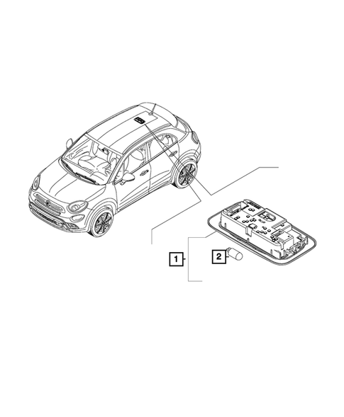 Lamps, Interior and Exterior for 2021 Fiat 500X #9