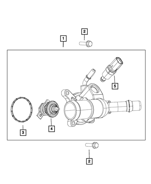 Water Pump and Related Parts for 2014 Jeep Cherokee #1