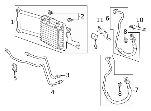 Trans Oil Cooler for 2025 Acura TLX #0