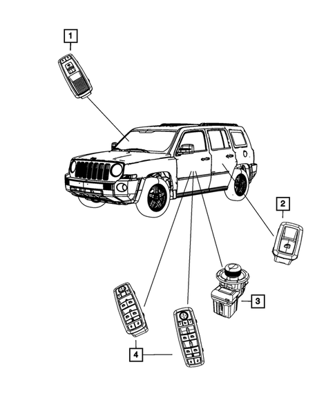 Switches for 2012 Jeep Patriot #2