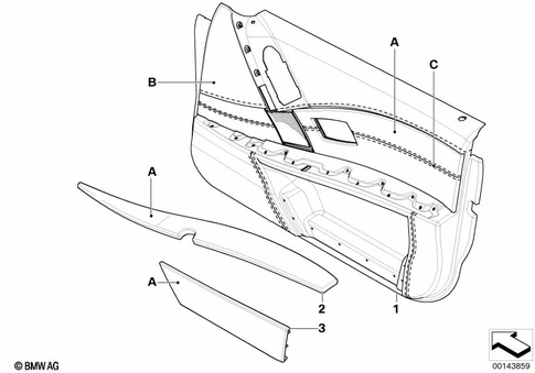 Door Trim Panels / Lateral Trim Panels for 2005 BMW 550i #2