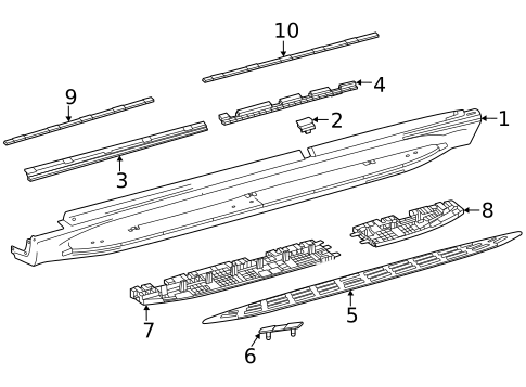 Running Board for 2022 Mercedes-Benz GLS 63 AMG® #0