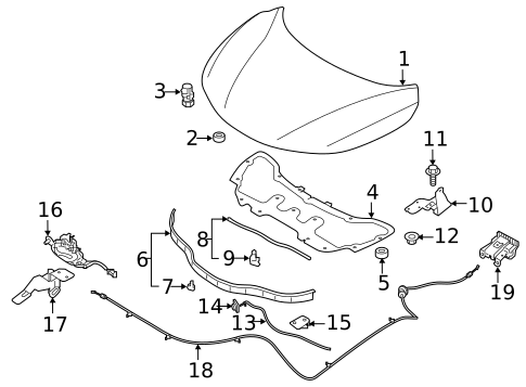 Hood & Components for 2021 Nissan Qashqai #0