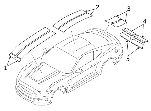 Stripe Tape for 2016 Ford Mustang #0