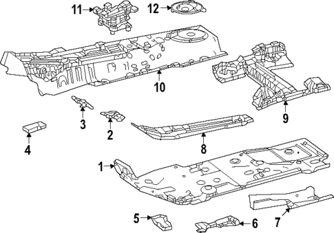Floor & Rails for 2024 Toyota Crown #0