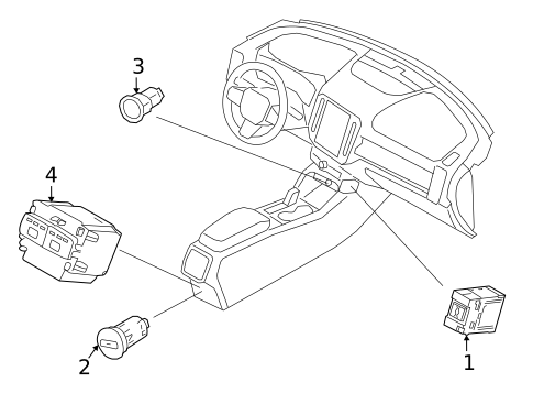 Center Console for 2026 Volvo EC40 #5