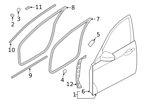 Door & Components for 2015 Hyundai Equus #0