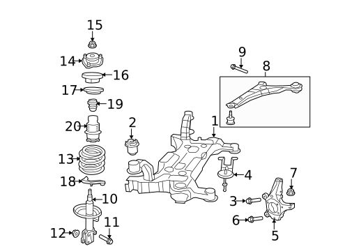 Suspension Components for 2013 Dodge Grand Caravan #0