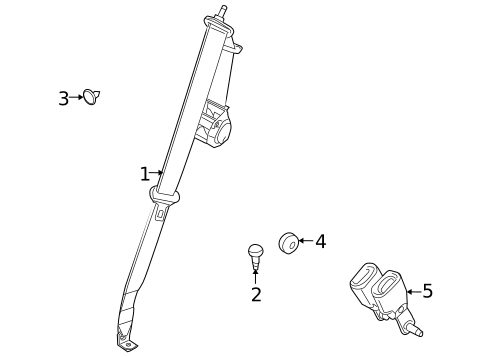 Seat Belt for 2008 Ford Taurus X #2