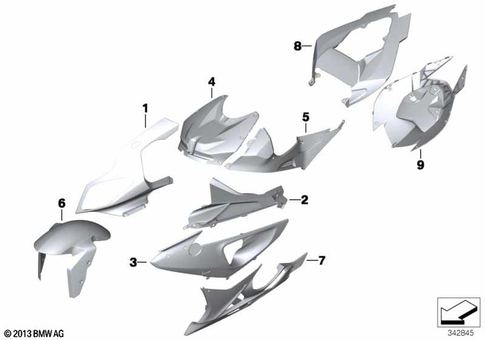 Painted Parts for 2011 BMW-Motorrad S 1000 RR #10