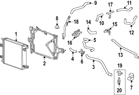 Radiator & Components for 2024 Lexus GX550 #0
