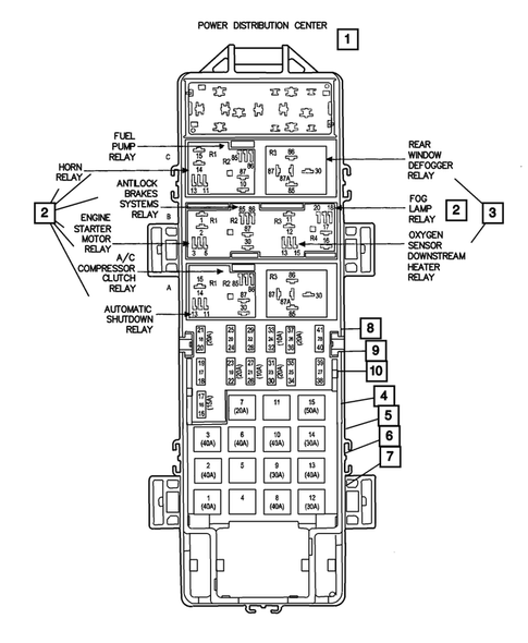 Relays for 2002 Jeep Wrangler #0