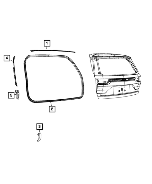 Weatherstrips and Seals for 2022 Jeep Grand Cherokee L #4