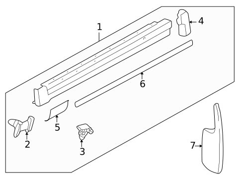 Exterior Trim - Pillars for 2001 Volkswagen Passat #0
