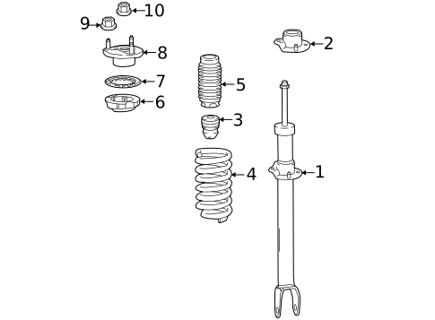 Struts & Components for 2021 Mercedes-Benz E350 #0