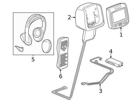 Entertainment System Components for 2017 Chevrolet Traverse #2