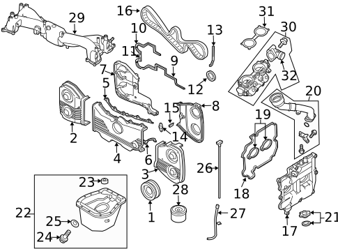 Intake for 2004 Subaru Baja #0