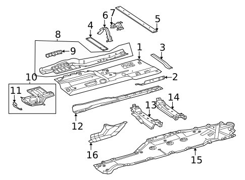 Floor for 2022 Mercedes-Benz S 580 #0