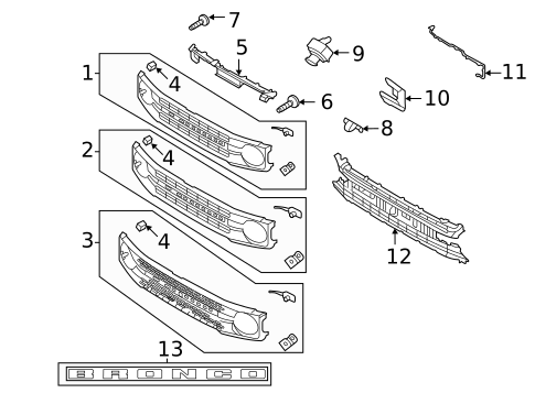 Grille & Components for 2025 Ford Bronco #0