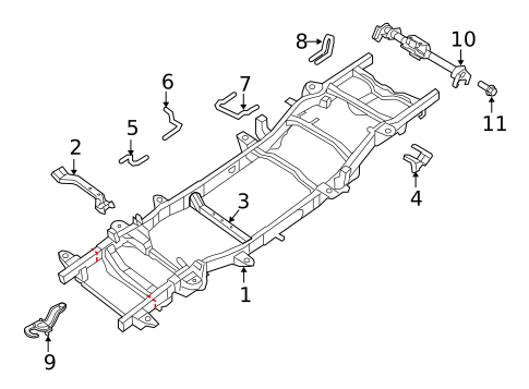 Frame & Components for 2014 Ram 1500 #1