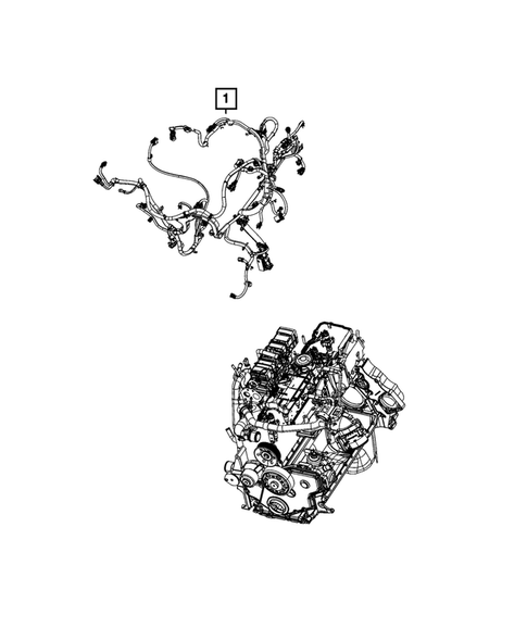 Wiring, Powertrain for 2020 Ram 2500 #0