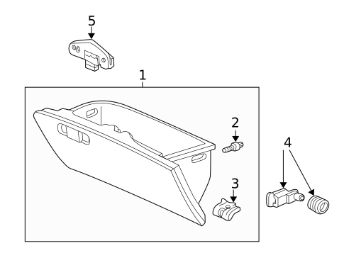 Glove Box for 2005 Honda Civic #0