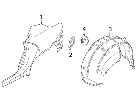 Quarter Panel & Components for 2023 Porsche Taycan #0