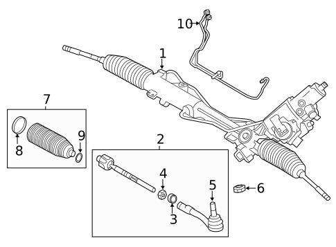 Steering Gear & Linkage for 2011 BMW 535i GT #0
