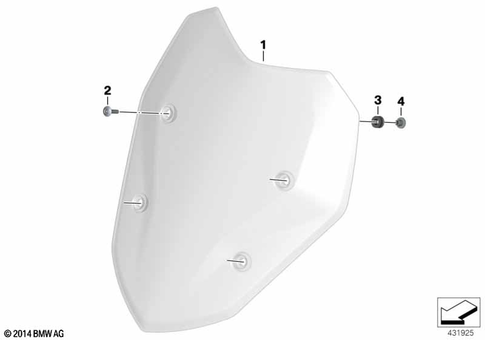 Motorcycle Trim Section, Windshield for 2019 BMW-Motorrad S 1000 XR #23