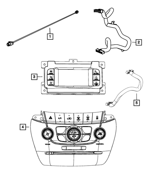 Radio, Antenna, Speakers, DVD, and Video systems for 2011 Dodge Charger #2