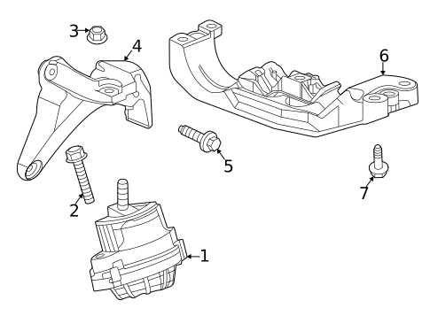 Engine & Trans Mounting for 2022 Cadillac CT5 #1