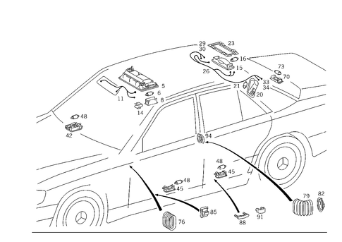 Interior Lamp for 1986 Mercedes-Benz 300E #2