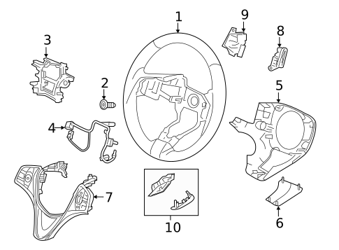 Steering Wheel & Trim for 2019 Acura TLX #0
