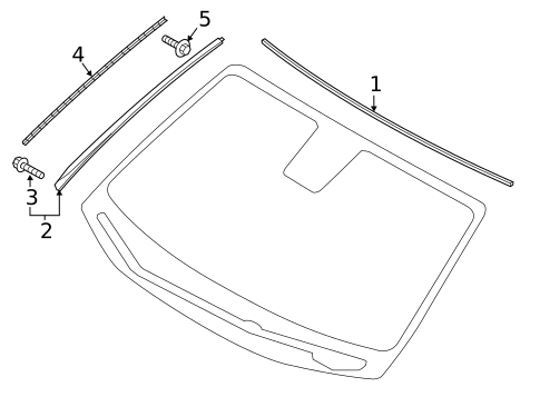 Reveal Moldings for 2017 Genesis G80 #0