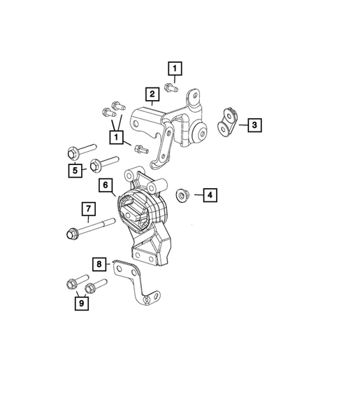 Engine Mounting for 2023 Ram 1500 #13