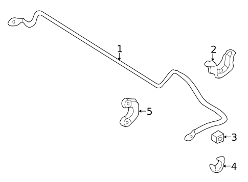 Stabilizer Bar & Components for 2000 Subaru Forester #1