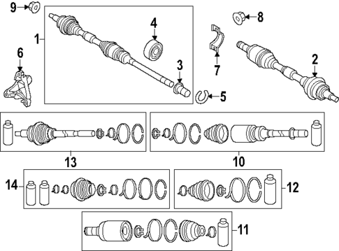 Drive Axles for 2023 Mazda CX-50 #0