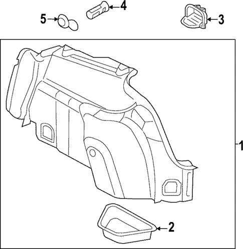 Interior Trim - Rear Body for 2023 Audi RS3 #1