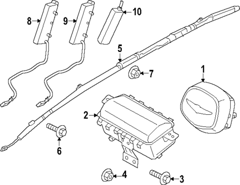 Air Bag Components for 2025 Genesis G90 #0