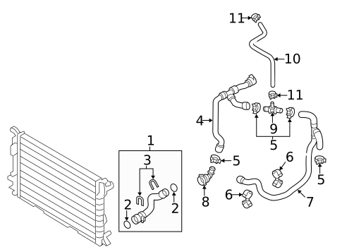 Hoses & Lines for 2017 Audi Q5 #1