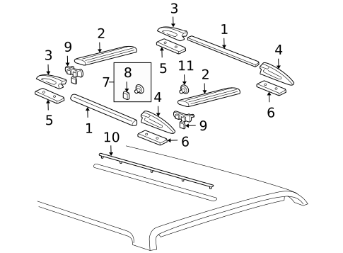 Luggage Carrier for 1995 GMC Jimmy #1